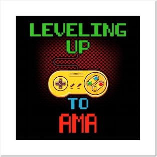 Promoted To AMA T-Shirt Unlocked Gamer Leveling Up Posters and Art